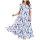 thumbnail image 1 of ICHUANYI Clearance Women Casual Loose Bohemian Floral Dresses With Pockets Short Sleeve Summer Beach Swinging Dress(Navy, M) ICHUANYI WER2023080702332, 1 of 4