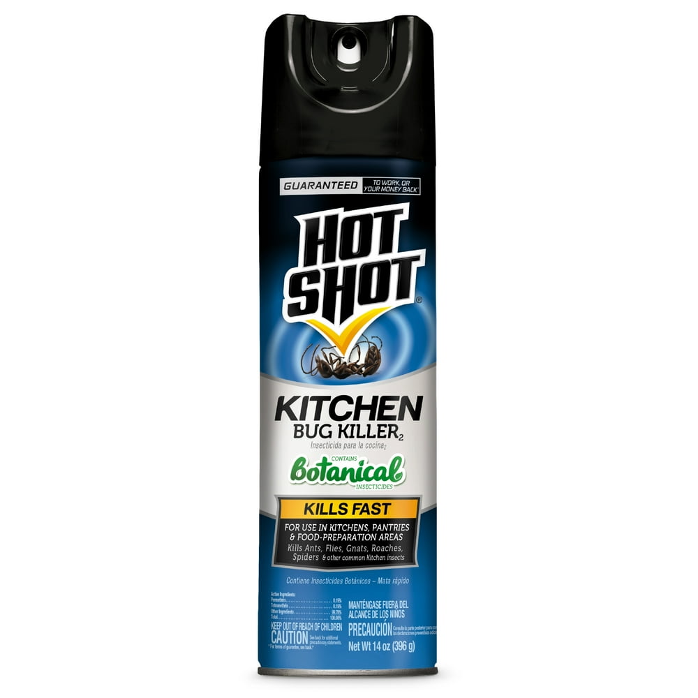 Hot Shot Kitchen Bug Killer, Aerosol Spray, 14Ounce