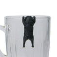 thumbnail image 1 of Realistic Mini Pug Dog Figurine Hanging on Cup Rim DIY Fairy Garden Accessory, 1 of 11