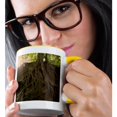 thumbnail image 2 of 3drose, Photo of Exposed Roots of a Majestic 70 Year Old American Beech Tree., 15oz Two-tone Yellow Mug, 2 of 6