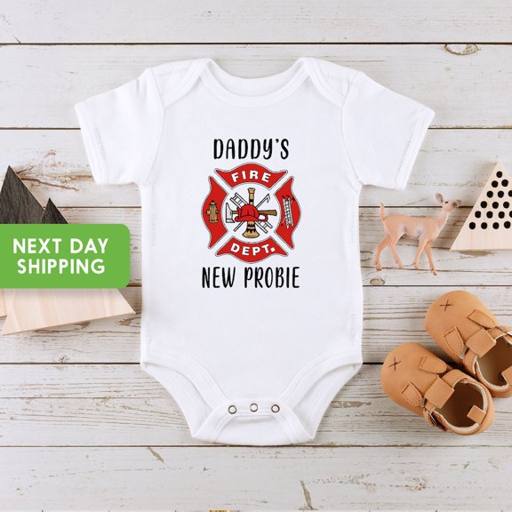 Bella Canvas Firefighter, Fire Fighter Baby, Firefighter Baby Gift, Fire Department, Firefighter Bodysuit