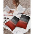 thumbnail image 5 of Waterproof Outdoor Throw Pillows with Inserts 12"x20", Red Black Ombre Soft Decorative Pillowcases for Couch Bedroom, Vintage Farmhouse Wooden Pillow Covers for Sofa Living Room, 5 of 8