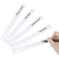 thumbnail image 2 of 500 Pcs 20X2CM Garden Tag Plastic Tag Hanging Tag Vegetable Patch, White, 2 of 5