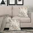 thumbnail image 3 of Floral Block Print Pillow Covers 20x20 Inch Set of 2, Vintage Floral Spring Decorative Throw Pillow Cases Boho Cushion Covers Rustic Decoration Gift Farmhouse Home Sofa Couch Bedroom Decor, 3 of 7