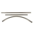 thumbnail image 4 of Barra de Cortina de Curva Ajustable 17-24 Pulgadas Bañera Barra de Barra de Cortina Anillos Ganchos Clips Finials Varilla METRO, 4 of 9