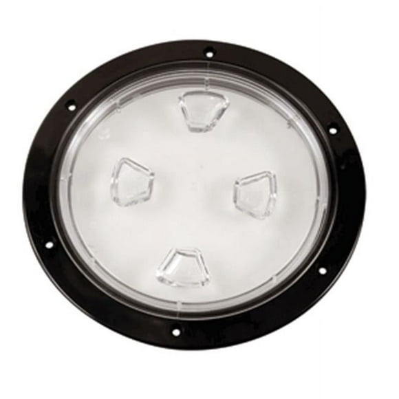 Beckson Marine DP80-B-C Vis Centrale Transparente - Plaque de Pont Extérieure - Noir