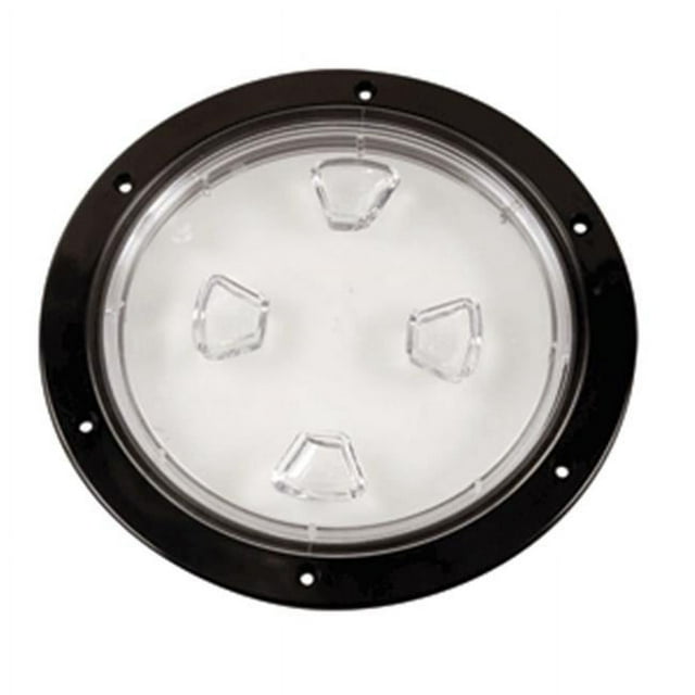 Beckson Marine DP80-B-C Vis Centrale Transparente - Plaque de Pont Extérieure - Noir