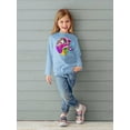 thumbnail image 2 of Hello, Comic Style Icons | Long Sleeve Toddler | Size Light Blue,4T (Toddler Long Sleeve),Toddler, 2 of 4