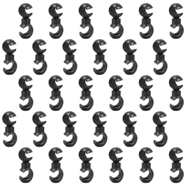 WRISTBIQUE 30Pcs Bike Brake Line Clips Rotatable Plastic Buckle for Cycling Cable Organization
