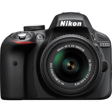 Nikon D3300 Digital SLR with 24.2 Megapixels and 18-55mm Lens Included (Available in multiple colors)