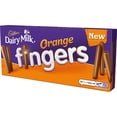 thumbnail image 2 of Cadbury Dairy Milk Fingers Milk Chocolate Orange Biscuits 114g - British Biscuits, 2 of 2