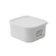 thumbnail image 3 of Fiambrera de refrigerador sellada de plástico | Contenedor de almacenamiento de alimentos calentado y apto para microondas | Apilable, Fresco, Reutilizable | 1 Pieza | 700 ml o 900 ml | Blanco, 3 of 8