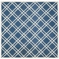 thumbnail image 2 of SAFAVIEH Cambridge Judy Geometric Wool Area Rug, Navy Blue/Ivory, 6' x 6' Square, 2 of 7