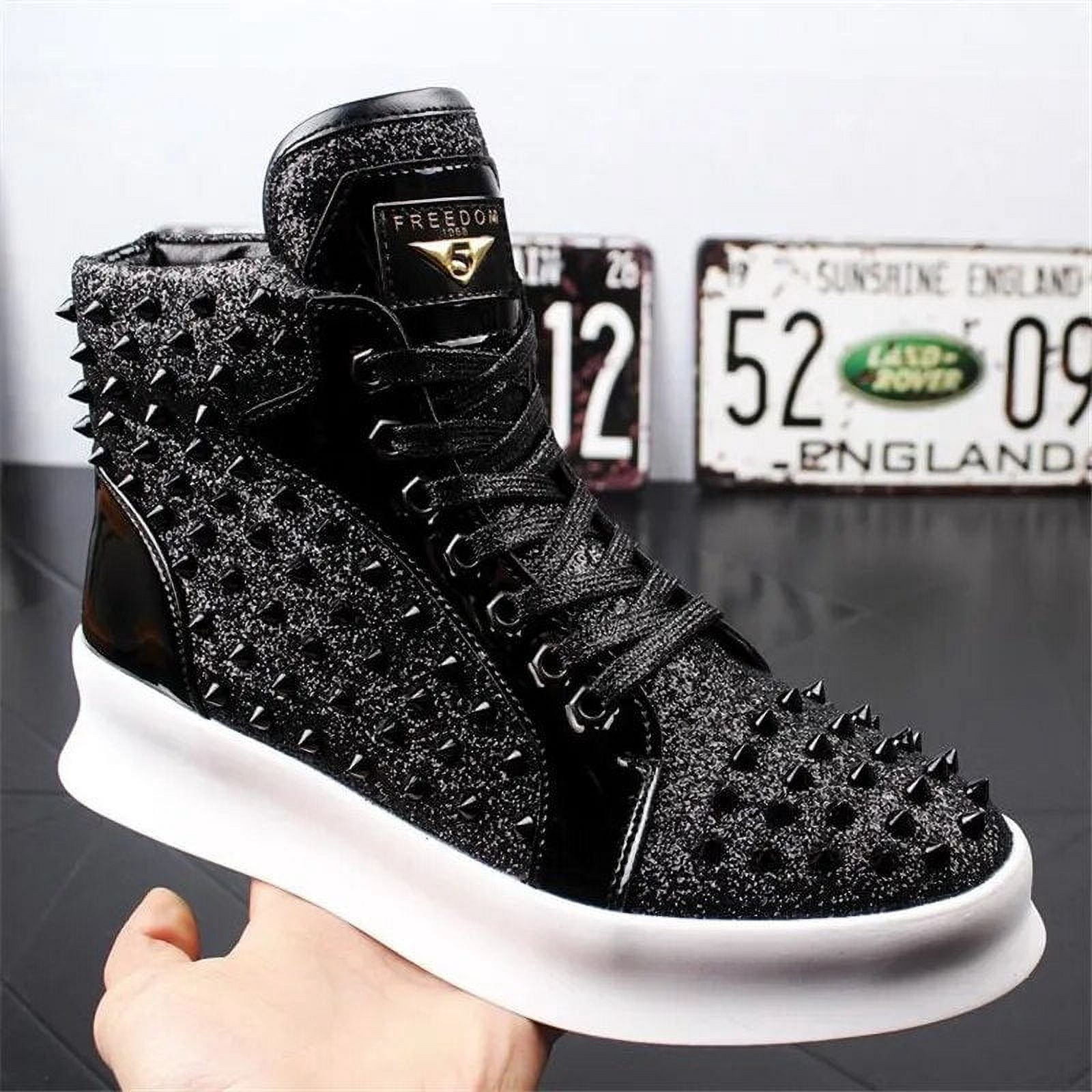 black designer high tops
