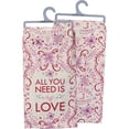 thumbnail image 3 of PRIMITIVES BY KATHY All You Need Is Love Dish Towel, 3 of 3