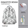 thumbnail image 5 of Pawprints Argyle Backpack for School,Cute School Bag,Schoolbag with Adjustable Shoulder Straps & Padded Back,15.3"x11"x7.1".﻿, 5 of 6