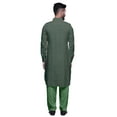 thumbnail image 3 of Atasi Classic Collar PathaniÂ&nbsp;Kurta Pajama For Boys Rayon Front Pocket Shirt, 3 of 5