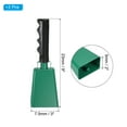 thumbnail image 2 of Campanas de vaca de 9 pulgadas para fútbol, 2 piezas, ruidosas, con mango para animar eventos deportivos, maratones, bodas, bricolaje, verde, 2 of 7