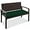 Green/Brown, variant on BOBOKY Outdoor Bench 2-Person Wicker Garden Patio Benches Seating Furniture for Backyard, Porch w/Seat Cushion, 700 lbs Capacity,Blue/Black
