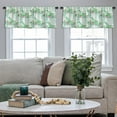 thumbnail image 5 of LALILO Kitchen Curtain Valance Watercolor Striped With Rod Pocket Window Curtain 52"x 18" Set of 2, 5 of 7
