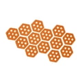 thumbnail image 1 of 12 almohadillas hexagonales para cubierta, accesorios para surf, almohadillas antideslizantes premium. naranja, 1 of 8