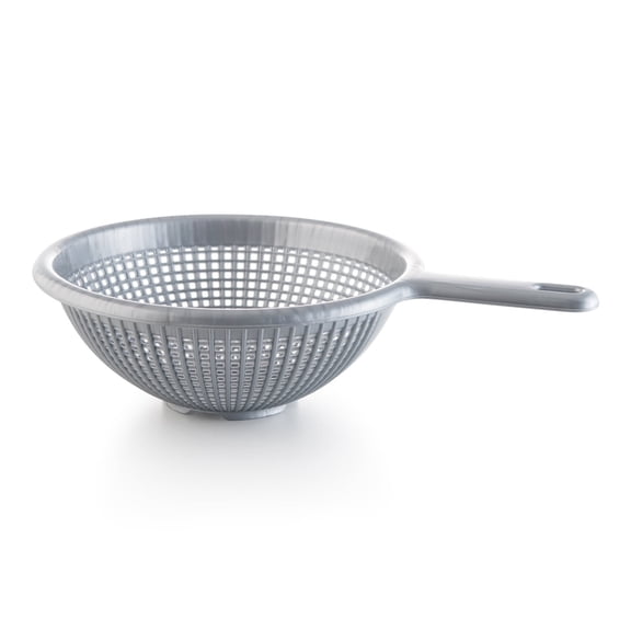 YBM Home Deep Plastic Colander for Washing and Draining Pasta, 8.5 inch - Gray