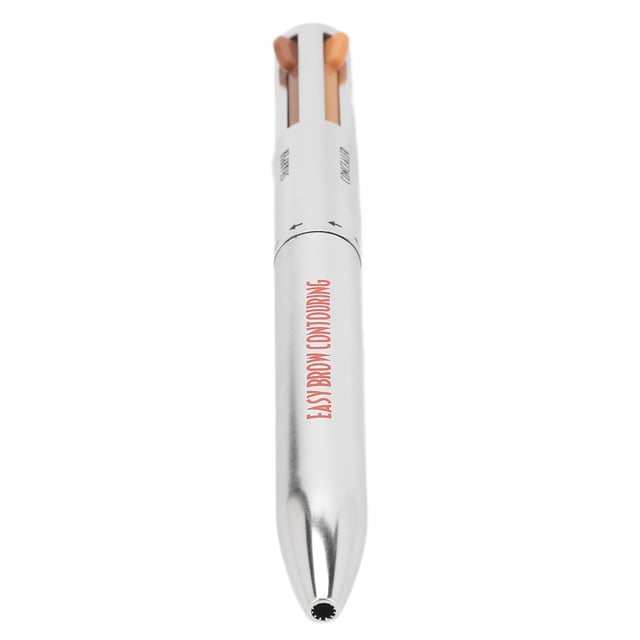 Lápiz de contorno de cejas 4 en 1 resistente al agua, lápiz definidor de cejas de larga duración y a prueba de manchas, combinación de colores perfecta para todos los tonos