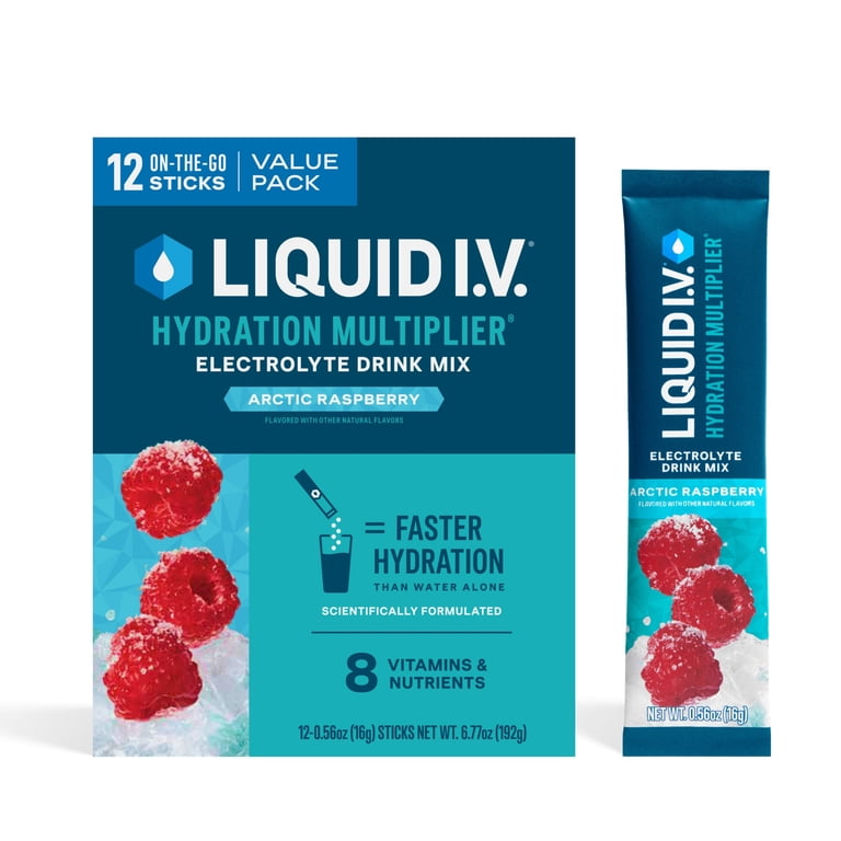 Liquid I.V. Arctic Raspberry Hydration Multiplier, 12 Packets photo 2