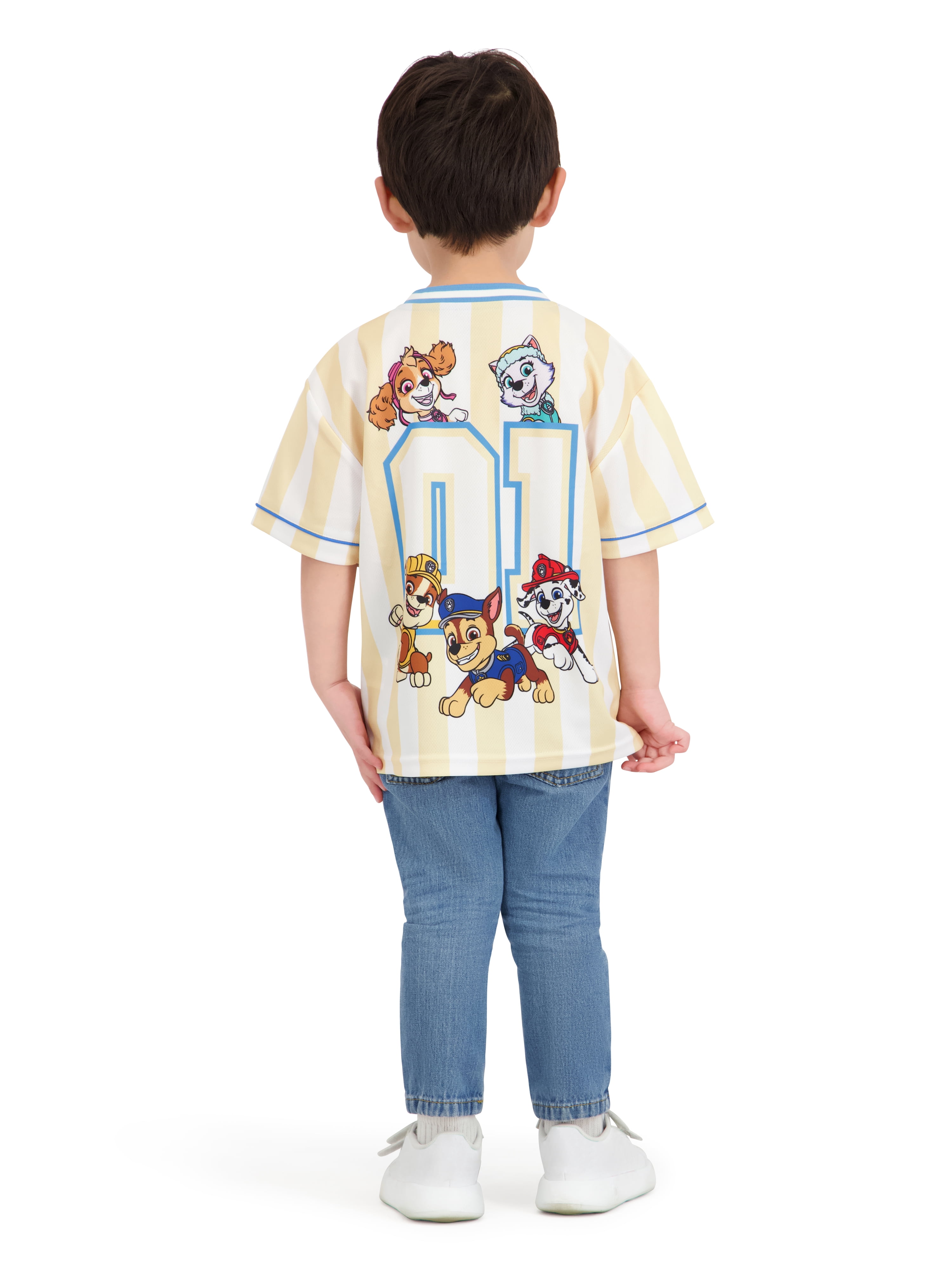 Paw Patrol Toddler Boy Short Sleeve Jersey, Sizes 12 Months-5T