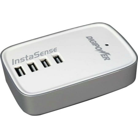 DigiPower ACD-400i 4 Port USB Charger, White