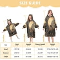 thumbnail image 3 of BZSMCE Wearable Blanket Hoodie Fashion Goldlight Butterfly Home Wear, 3 of 7
