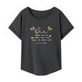 thumbnail image 2 of Camiseta básica simple de mujer Yuyangstore para uso diario S, 2 of 7