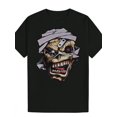 thumbnail image 2 of T-Shirt Vintage pour Homme avec Graphique d'Horreur - Polyester Noir, Manches Courtes, Col Rond, Lavable en Machine, Imprimé de Crâne d'Humour Noir, Cadeau d'Été Idéal pour Lui, 2 of 6