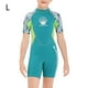 thumbnail image 2 of Sela de buceo 2.5 mm Neopreno Durable manga corta pantalones cortos niños niños trajes de buceo Mono surfeando Cuerpo fresco Sensación de trajes de trabajo Verde L sidaley OD003680-08, 2 of 7
