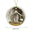 thumbnail image 4 of Nativity Christmas Ornaments, New Christian Ornaments Jesus Nativity Ornament Christmas Tree and Window Decor, Catholic Religious Gifts for Family Friends, Nativity Scene Decor Festive Faith Ornament, 4 of 5