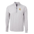 thumbnail image 2 of Men's Cutter & Buck  Heather Gray Wyoming Cowboys Big & Tall Adapt Eco Knit Quarter-Zip Pullover Top, 2 of 3
