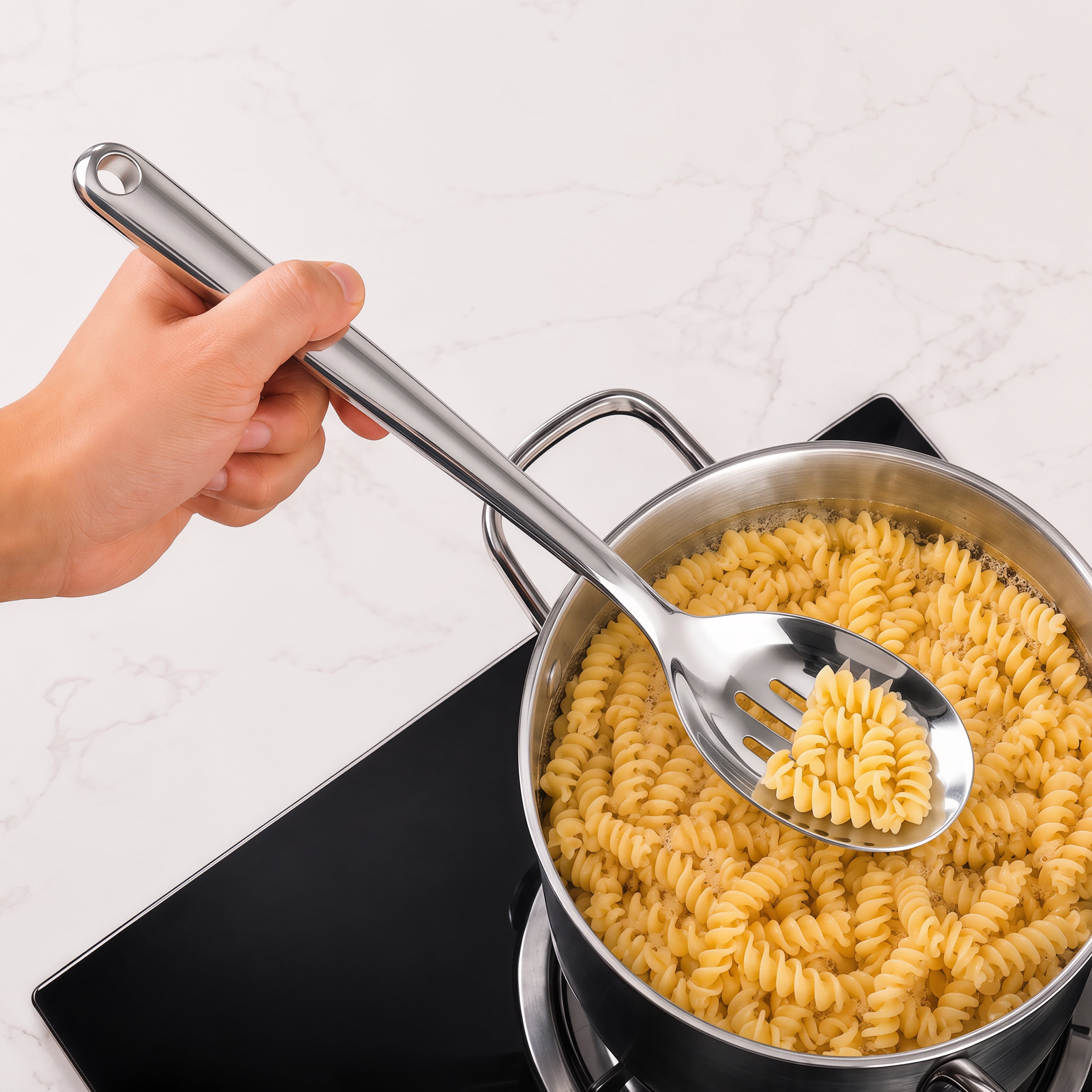 Mainstays Stainless Steel Slotted Cooking Spoon