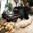 thumbnail image 2 of Adjustables Anti-eating, Anti-licking And Anti-biting Dog Muzzle Breathable Hollow Basket Muzzles For Dog XL Black, 2 of 4