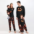thumbnail image 3 of URMAGIC Matching Family Pajamas Sets Halloween PJs Holiday Pumpkin Sleepwear Top and Pants, 3 of 12