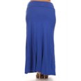 thumbnail image 3 of Women's Plus Size Flowy Solid Maxi Skirt for Everyday Wear, 3 of 4