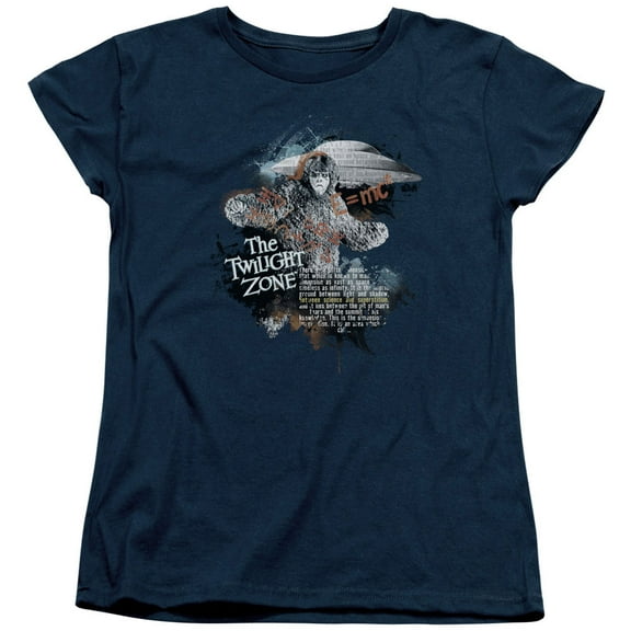 Twilight Zone Science&Superstition Women's T-Shirt Navy