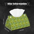 thumbnail image 6 of Goofa Kiwi Fruits Summer Pattern Triangle Square Tissue Box Cover, Modern PVC Leathe Facial Paper Holder,Decorative Holder/Organizer for Bathroom Vanity Countertop, 6 of 9