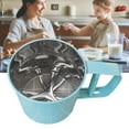 thumbnail image 4 of Flour Sifter Stainless Steel Corrosion Resistant Safe Odorless Beautiful Handheld Baking Flour Mesh Sieve Blue, 4 of 10