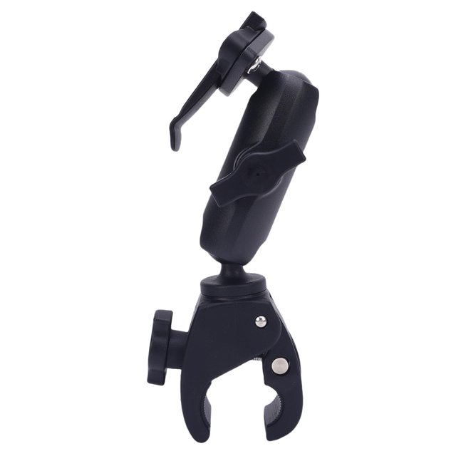 Motorcycle GPS Mount Nylon Handlebar Mounts Spine Holder with 1 Inch Ball for Handheld Device Black
