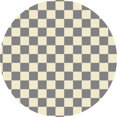 thumbnail image 1 of Aspen Brands RUGC7G55 5 x 5 ft. Checker of Circles Rug - Grey & White, 1 of 1