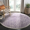 thumbnail image 3 of SAFAVIEH Cambridge Leslie Geometric Wool Area Rug, Purple/Ivory, 10' x 14', 3 of 11