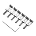 thumbnail image 2 of Sillas de puente de guitarra Sillines de puente de guitarra eléctrica con llave Piezas de repuesto de guitarra eléctrica para guitarra ST 6 piezas Tomshoo Sillas de puente de guitarra, 2 of 6