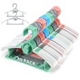 thumbnail image 1 of Piglog Paquete de 80 perchas para armario de bebé Perchas para ropa para niños ajustables (mezcla de colores) con hebillas resistentes al viento Perchas extensibles para bebés de 11 a 14 pulgadas para, 1 of 1