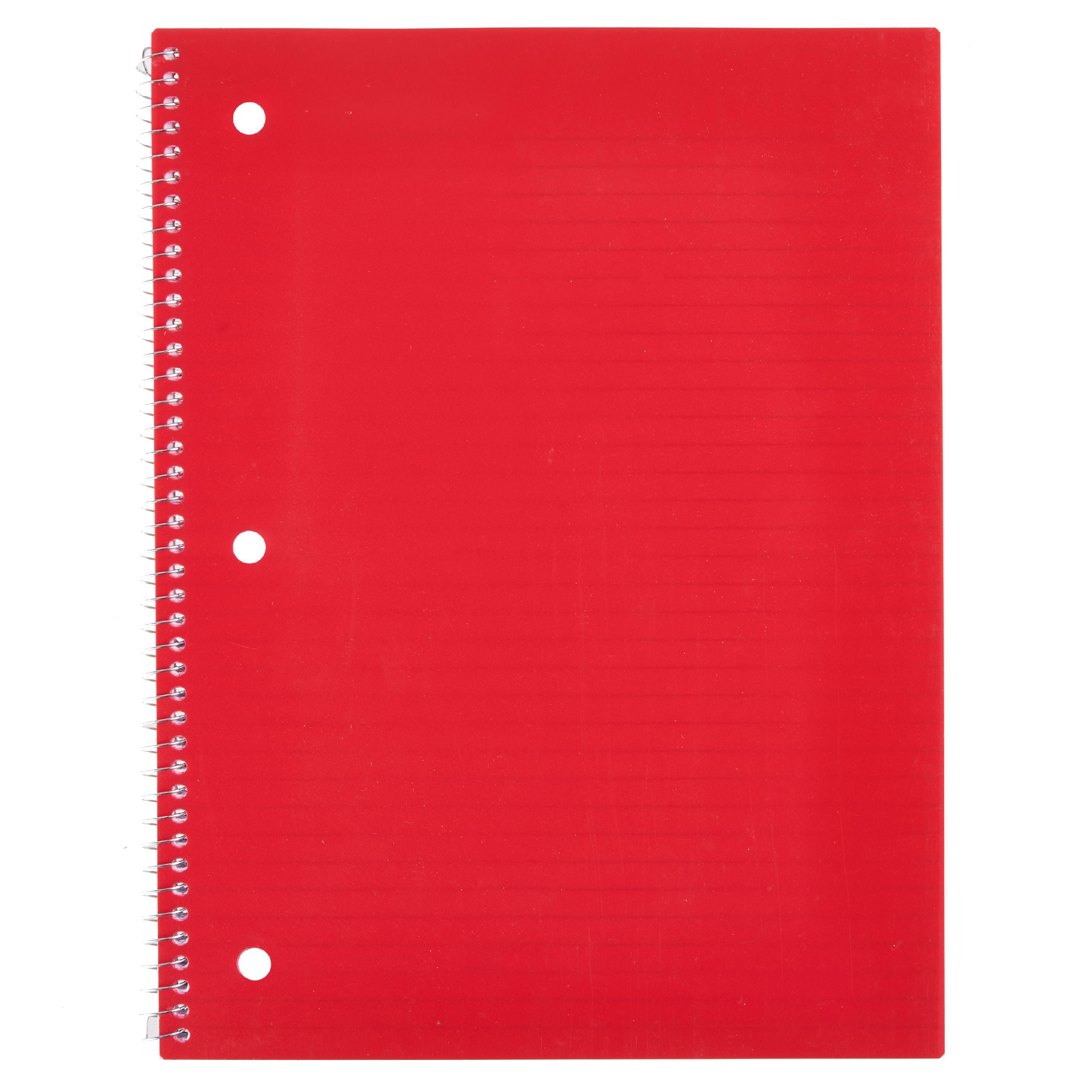 Pen + Gear 1Subject Poly Notebook, College Ruled, 80
