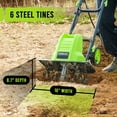 thumbnail image 3 of Steelite 16 Inch Corded Electric Tiller,13.5-Amp Electric Tiller and Cultivator for Gardening, 3 of 9